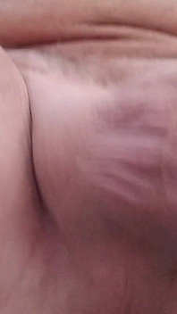Trans CD Strips and Teases New Blue Lace Panties