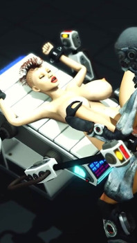 Oh Baby! Hot Sexy Busty Girl Likes It Rough in the Sci-fi Lab