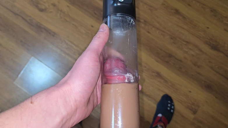 Fap_man93: Dopo L'orgasmo - Pompino Il Mio Cazzo in Una Pompa Del...