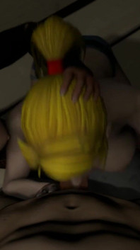 Threesome Deepthroat Blowjob
