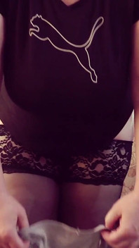 Shaking Big Butt in New Panties. a Mature Wife Tries on Big Panties.