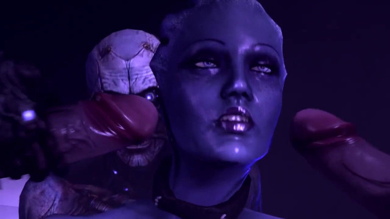 Velvixian 3D: Büyük kalçalı kütle etkisi grup seks