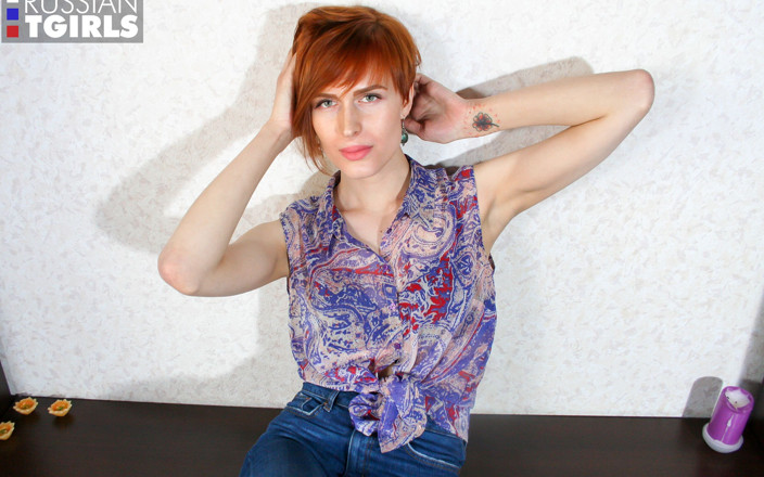 Russian Tgirls: Hot Russian Redhead Kristina Veselova