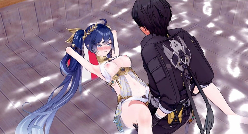 Tomu aisuman: [wuthering Waves] Inuo X Rover: Steamy Hot Spring Sex Amidst...