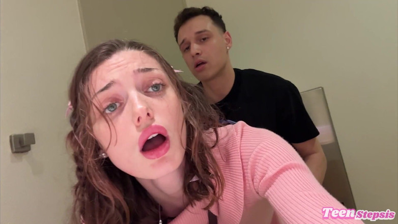 Teen StepSis: Daisy Love Fucking in a Mall Bathroom