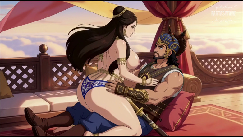 Fantasy time: Bahubali fodida debsena anal em um navio voador (bahubali paródia 2)