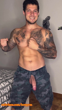 My Military Cock Cums with No Touch