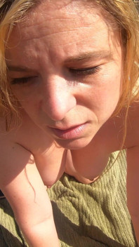Stepmom on vacation seduces stepson on the beach (POV)