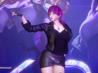 3D-Hentai Games: [MMD] Exid - Eu e você Ahri Akali Evelynn sexy striptease...