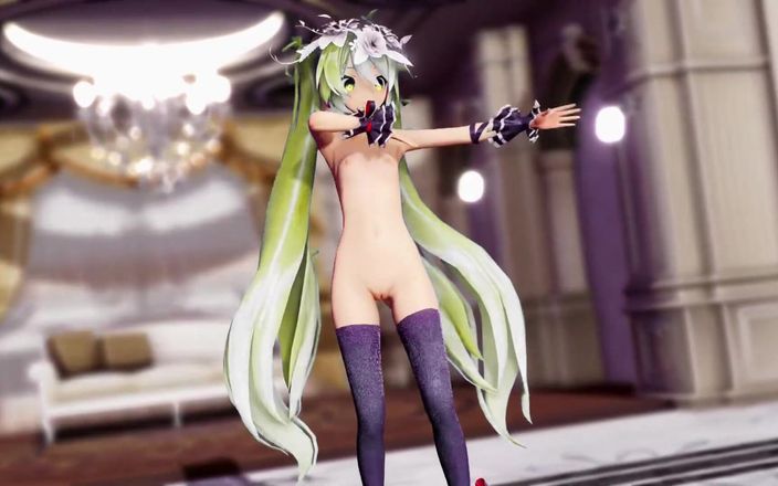 Smixix: Hatsune Miku Conqueror se déshabille, Hentai MMD, 3D, couleur de cheveux...