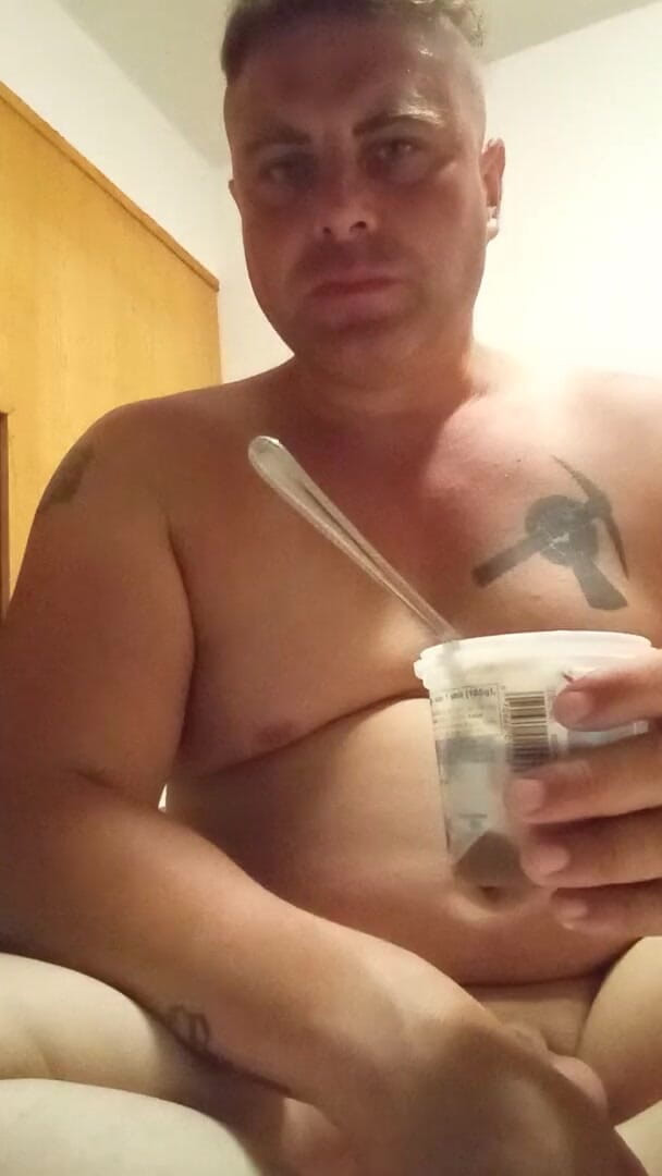 JG Risk: Milk and ice cream for my snack tonight