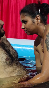 Girl Doing Hot Romance with Boy in Pool Full Nude Romance