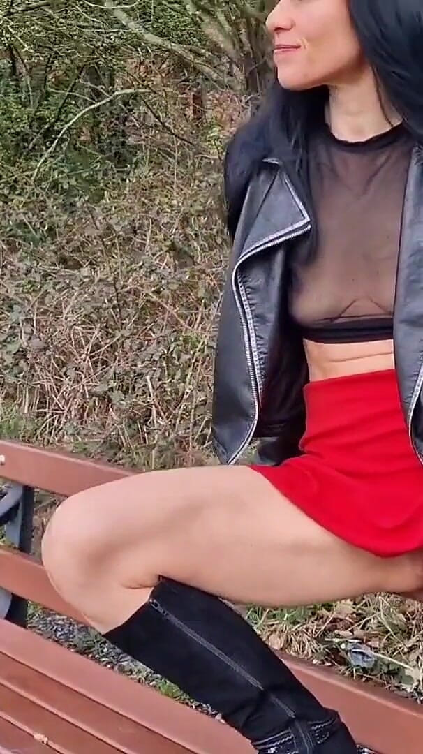 Outdoor Nudity with No Panties so You Can See My Pussy and Peeing (Nicky Brill)
