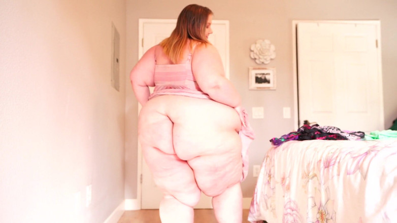 Kayla Peach studios: Przymierzanie bielizny SSBBW