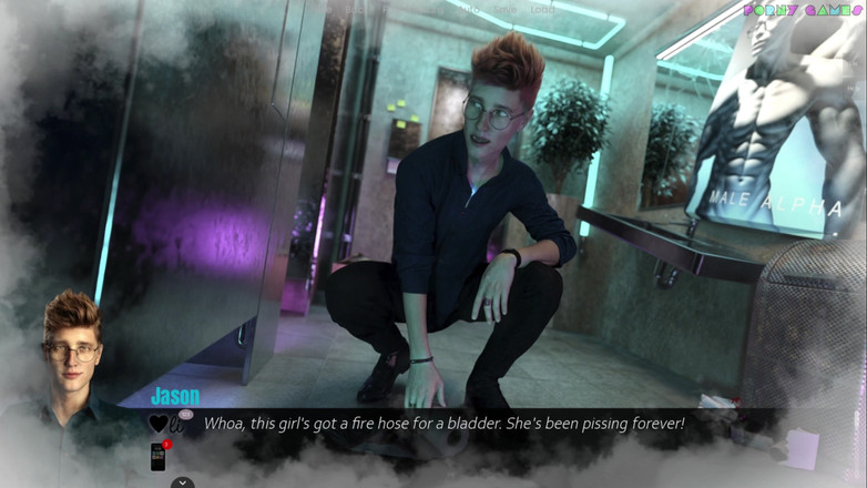 Porny Games: Coeur De Cochon의 Jason Coming of Age - 바 욕실에서 섹시한 웨이트리스와 섹스 12