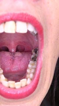 Mouth fetish clip with ali bordeaux fullhd - Inside my mouth