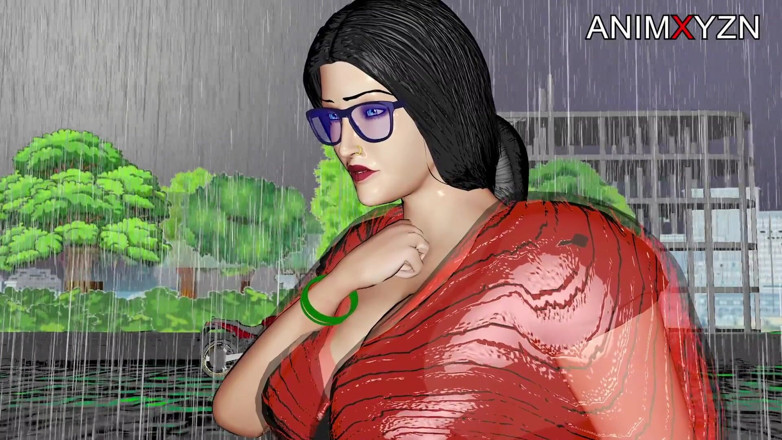 Animxyzn: 当继母在雨中湿了