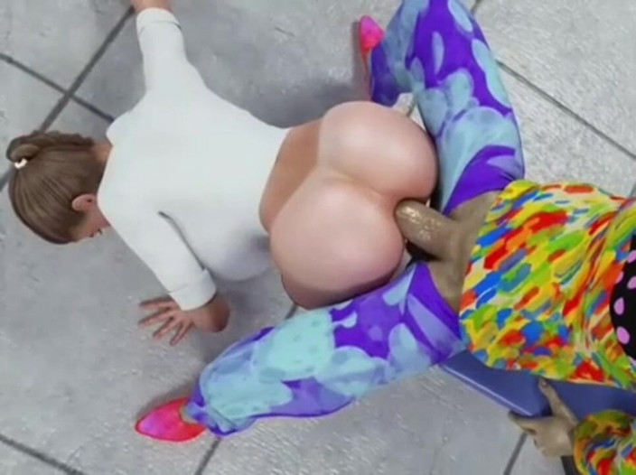 Sexxy anime: Clown Fucks Me in the Subway Station.