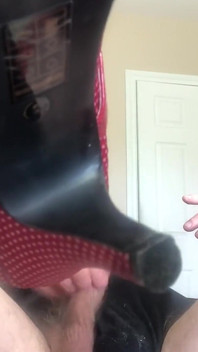 Floppy-clit, Plugged Sissy Cums in Leotard
