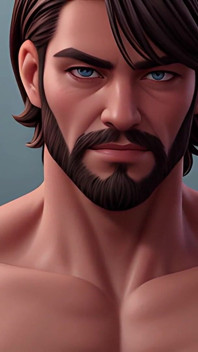 Scruffy hunks: slideshow của scruffy 3d cgi đàn ông