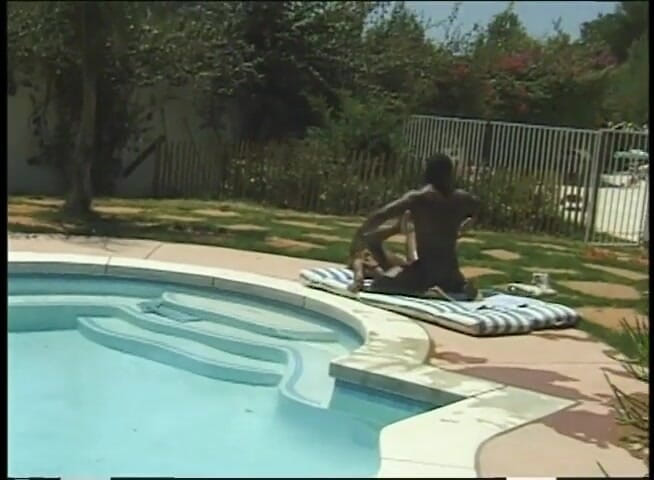 VOP Ebony Babes: Ebony chick smashed outdoor by a big black cock