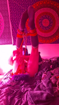 Butt Tail Chains Rope Self Bondage Nipple Clamps