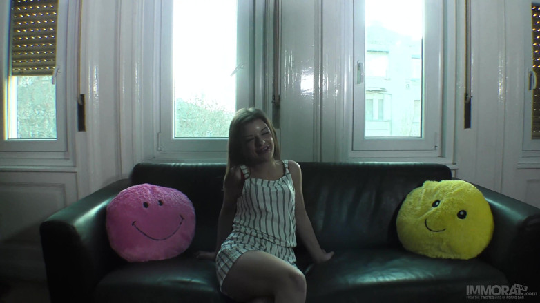 Immoral Live: Stepfather and stepson pick up party girl Mary Jane outside...