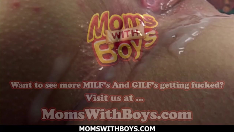 Moms With Boys: MILF June Summers with huge tits fucks stepson