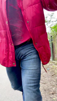Out Walking Commando and the Monster Inside My Jeans Is Bulging Out