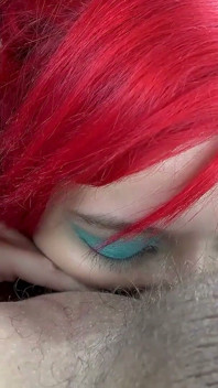 Jackie Petite Inked Redhead Handjob Into Hungry Deepthroat Swallow!