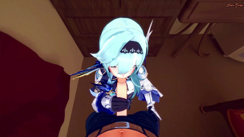 Hentai Smash: Eula îți oferă o muie cu vedere la persoana 1, apoi înghite spermă -...