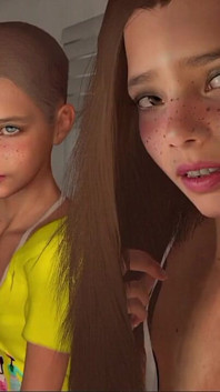 Four Lesbian 18 Plus Teen Fucks Each Other in the Village Hallway and Got Caught by the Teacher!
