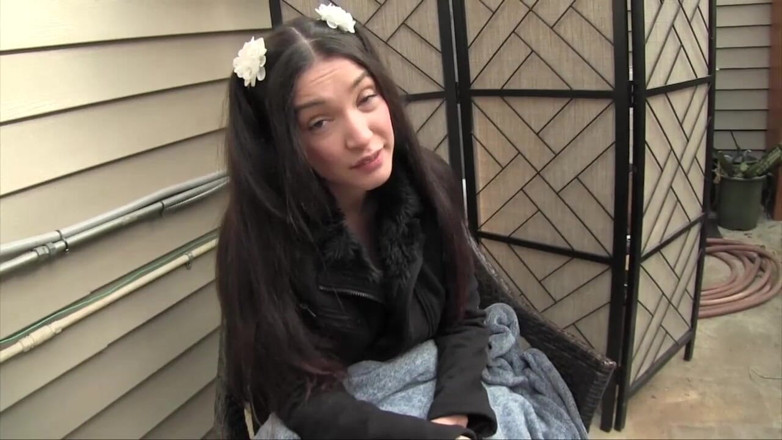 Eros POV - Liberated Eye: Naughty teen jerks her stepdad's cock outdoors