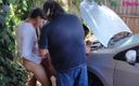 Mommy&#039;s fantasies: Outdoor Blowjob - Cuckold Husband Films His Wife with Young Man