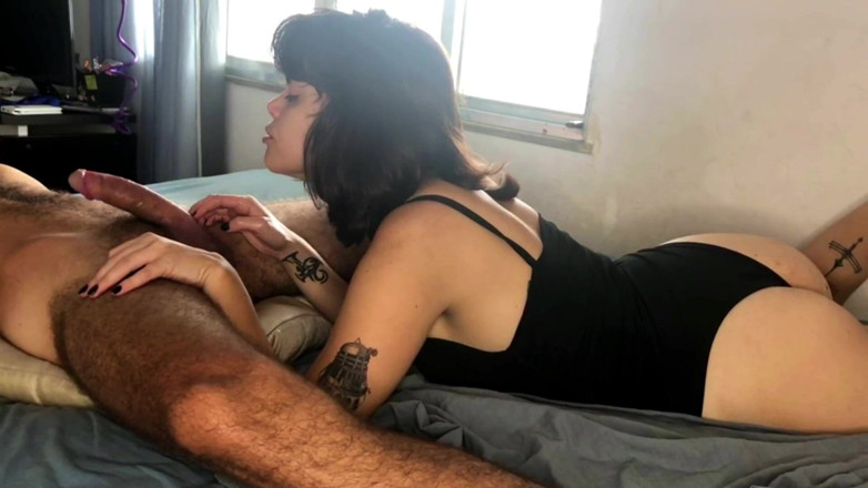 Sabrina Kat: Hot Blowjob and Cum in Mouth: Sabrina Loves Big Dick