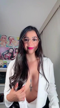 POV Latina Teacher Teaching Anatomy Class with Her Huge Tits and Ass