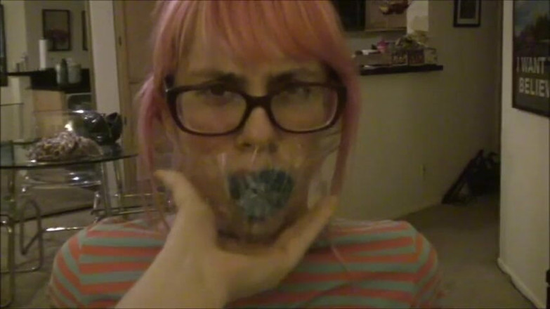 Selfgags classic: Gagging my bratty little snitch stepsister again!