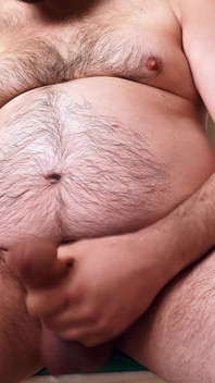 Big Hairy Bear Jerking off
