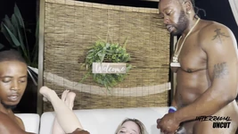 Blond Parisian Slut Banged in All Holes by American BBC Bulls