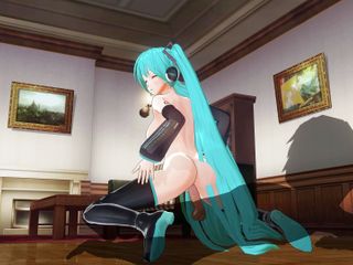 H3DC: Hentai hatsune miku 3d lagi asik ngentot kontol posisi reverse cowgirl