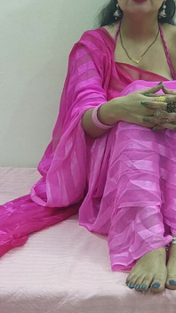 Tight fitta Desi Bhabhi i Saree knullad hårt av Devar på hindi ljud