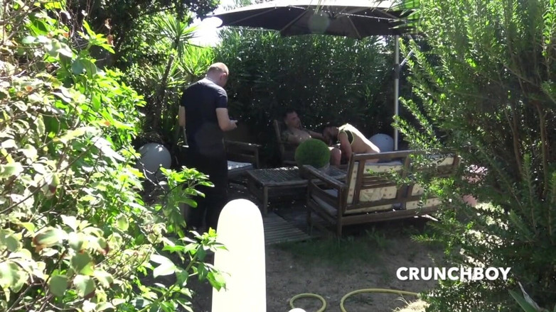 Amazing porn bareback private club: Video with Marco Rusk used raw by in park by 2...