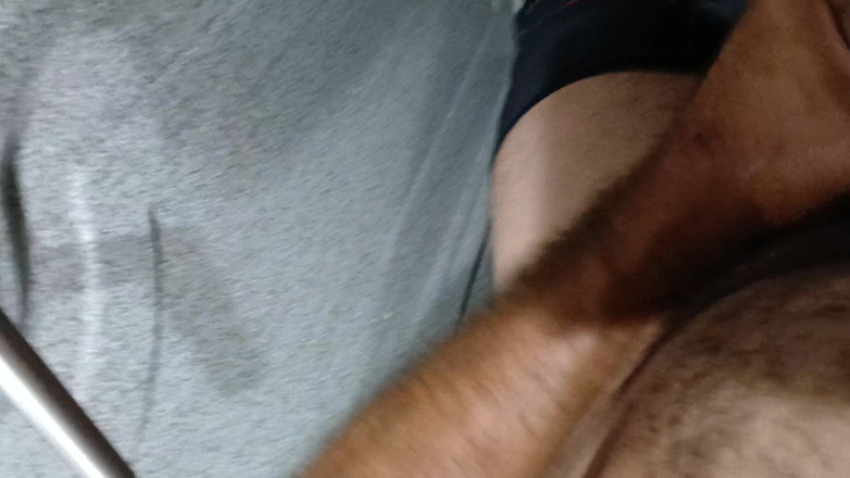 Shadyking: Baise En Public Dans Les Toilettes D’un Bus. Énorme Éjaculation