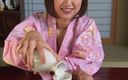 JAPAN IN LOVE: Roztomilé japonské dívky Scéna 3 Asijská letuška saje jeho ptáka v...