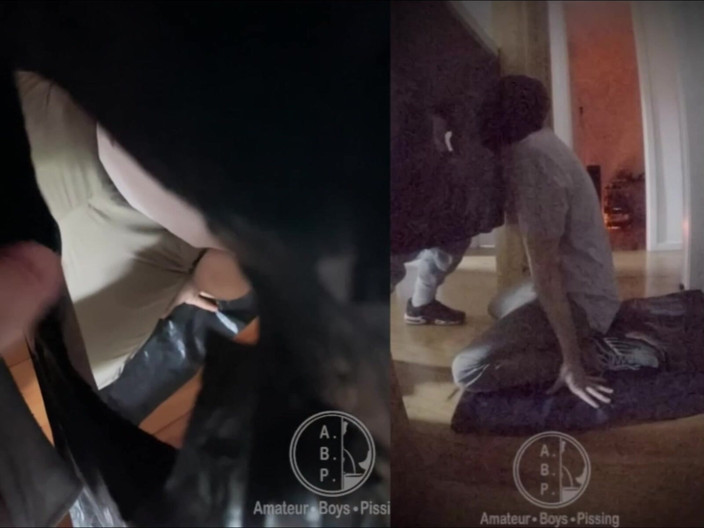 AmateurBoysPissing: Amateur Boy Ordered to Get on His Knees, Blindfolded, and...