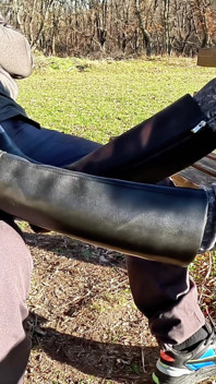 Boot Worship in a Park