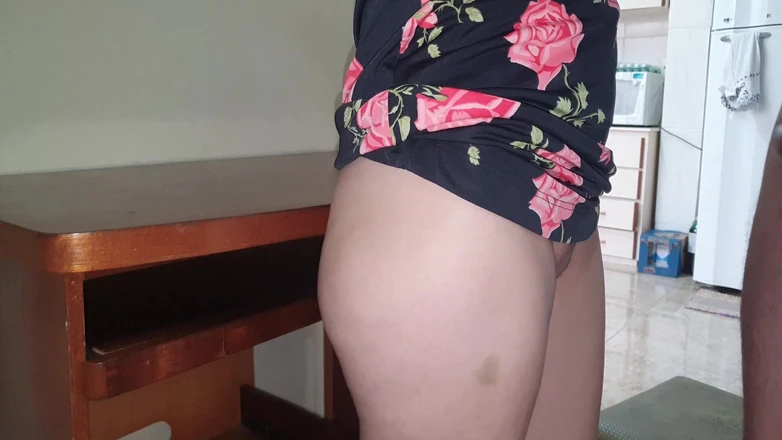 Casal Amador: Lifting My Skirt and Putting My Cock in the Redhead's...