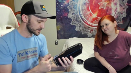Sin Spice by Sophia Sinclair and Jasper Spice: Foreglad Fenian automatic masturbator unboxing