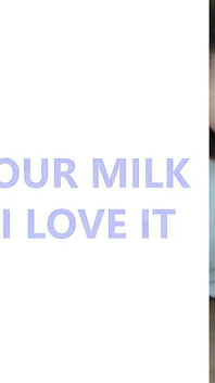 Meine frau sofia nimmt die kleine milch