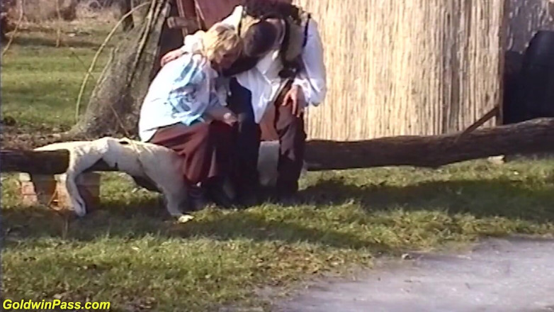 Crazy Old Moms: Ugly granny fucked outdoor